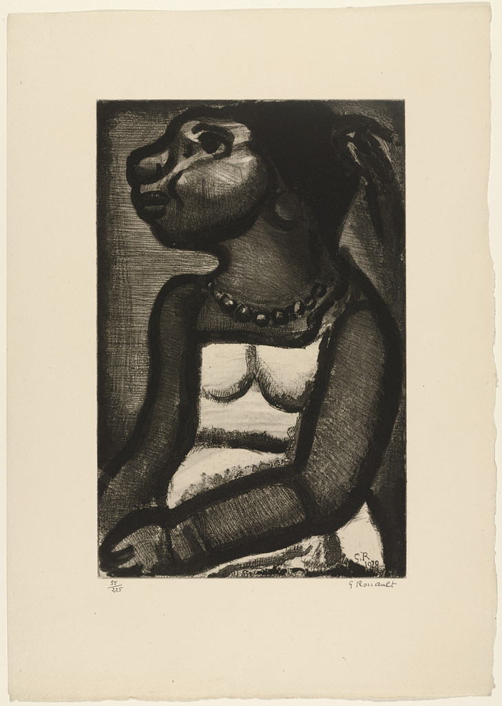 Seated Woman with Necklace from Réincarnations du Père Ubu