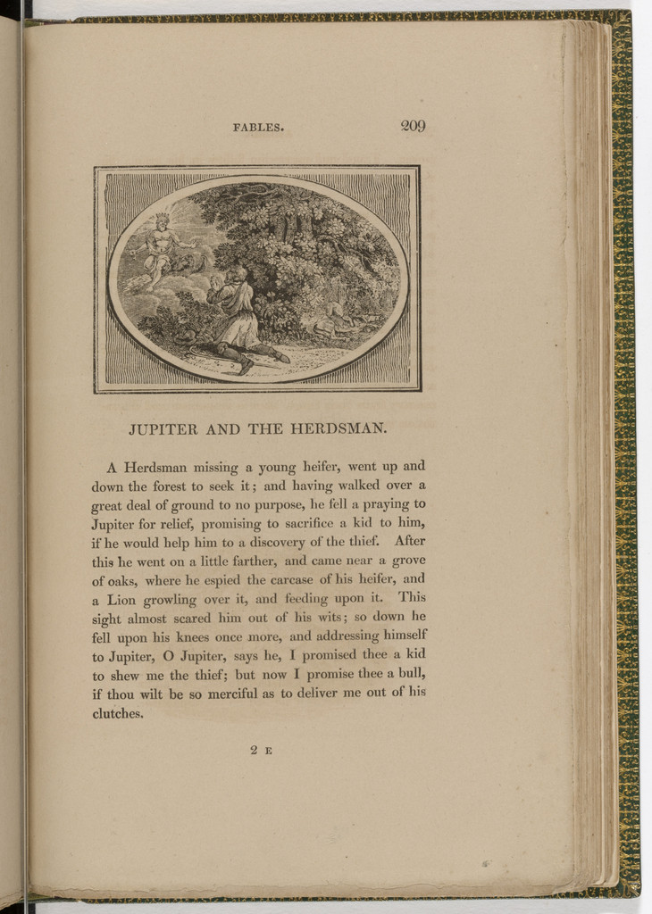 Headpiece (page 209) from The Fables of Aesop