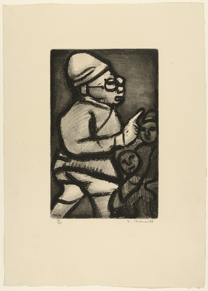 Man in Profile from Réincarnations du Père Ubu