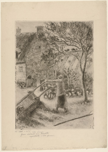 Woman Emptying a Wheelbarrow (Femme vidant une brouette) [10th state]