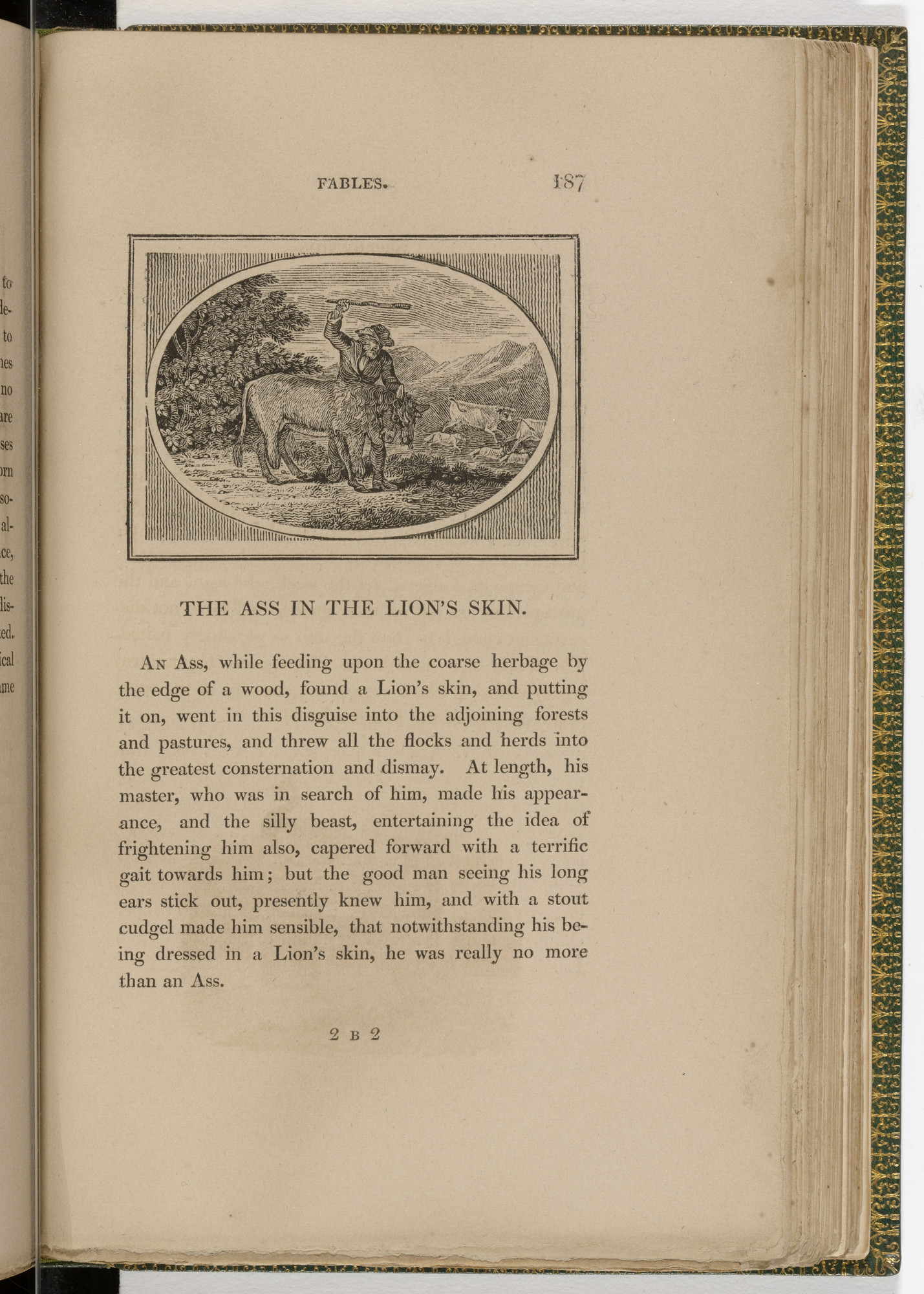 Thomas Bewick. Headpiece (page 187) from The Fables of Aesop