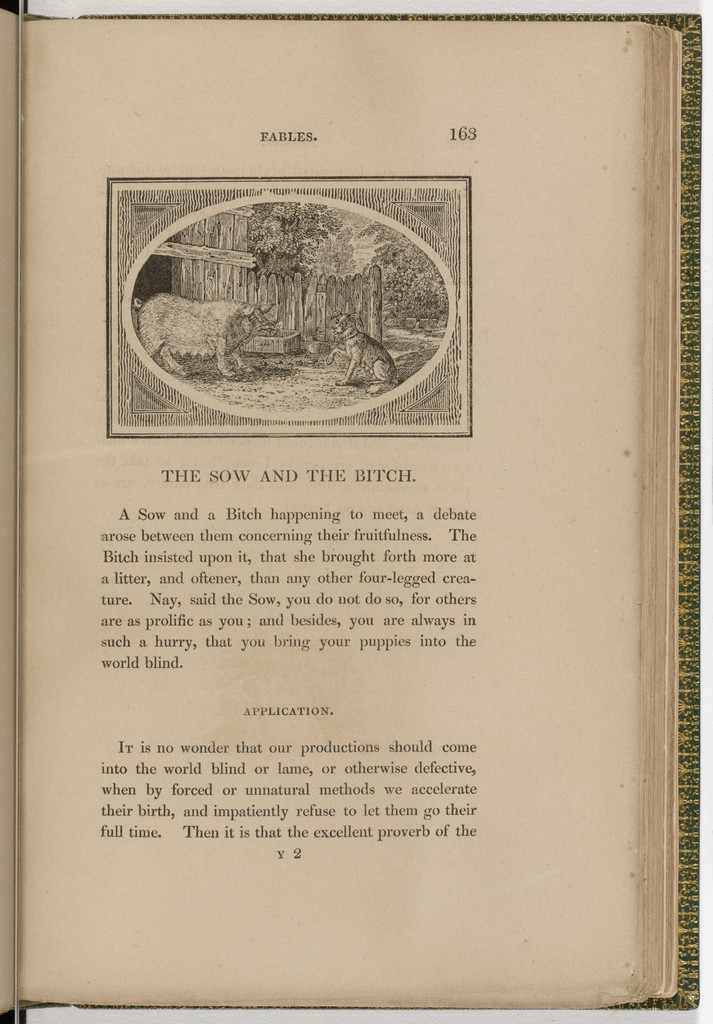 Headpiece (page 163) from The Fables of Aesop