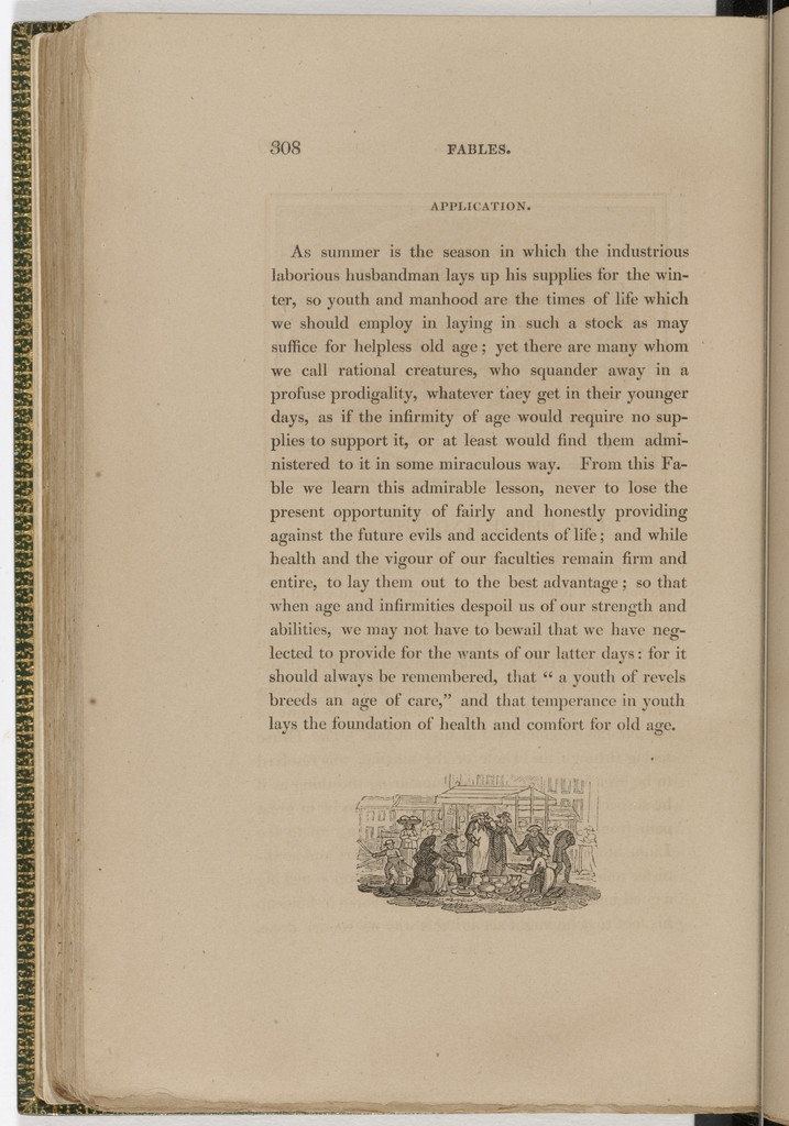 Tailpiece (page 308) from The Fables of Aesop