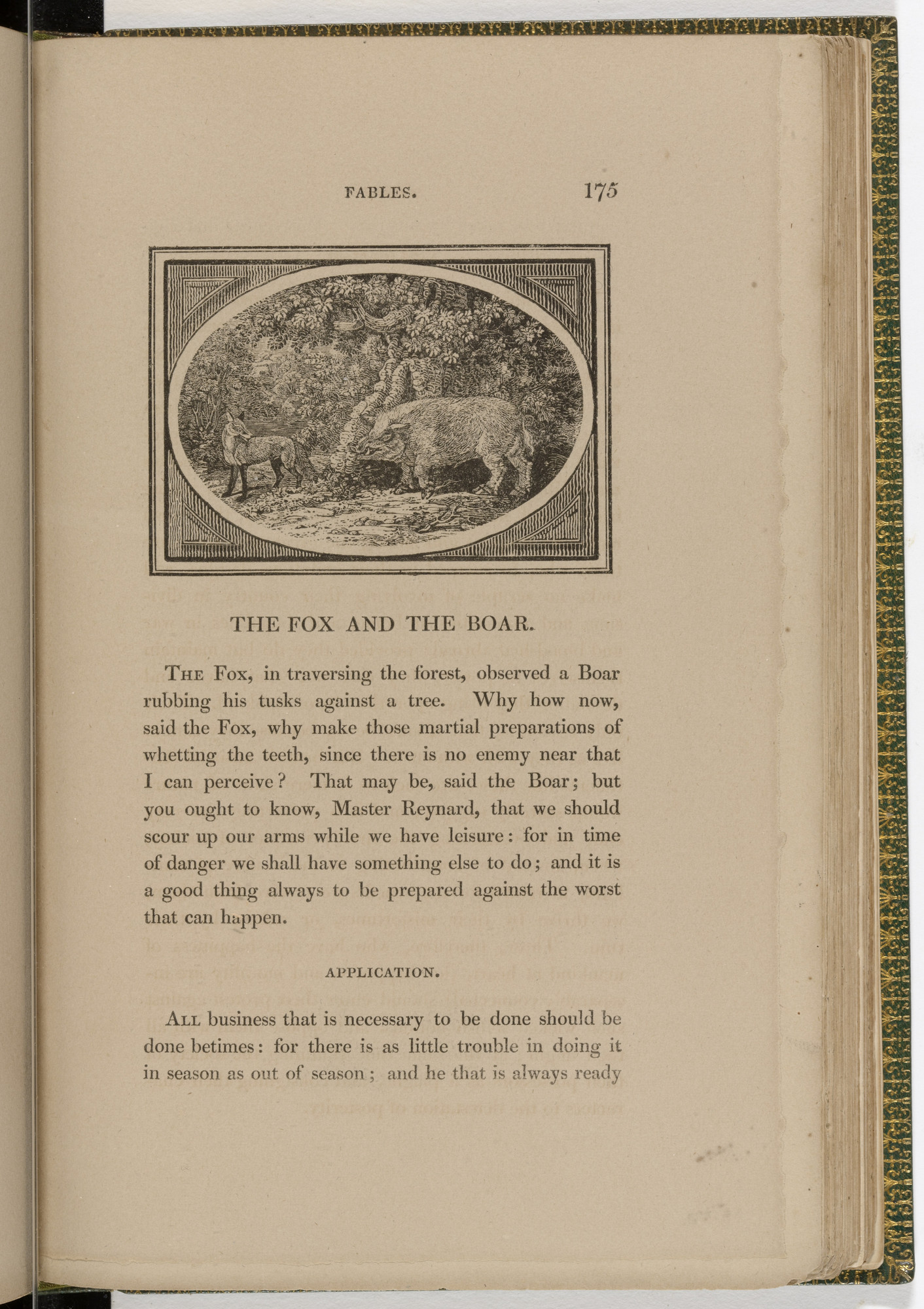 Thomas Bewick. Headpiece (page 175) from The Fables of Aesop