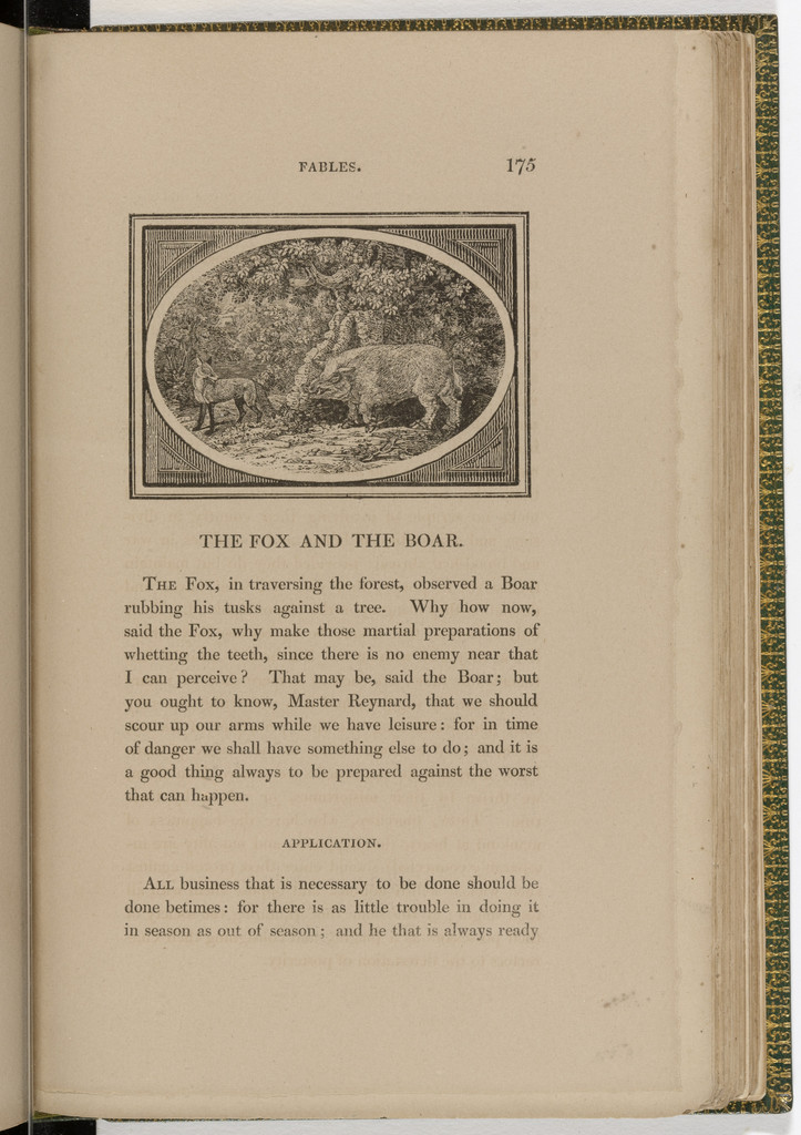 Headpiece (page 175) from The Fables of Aesop