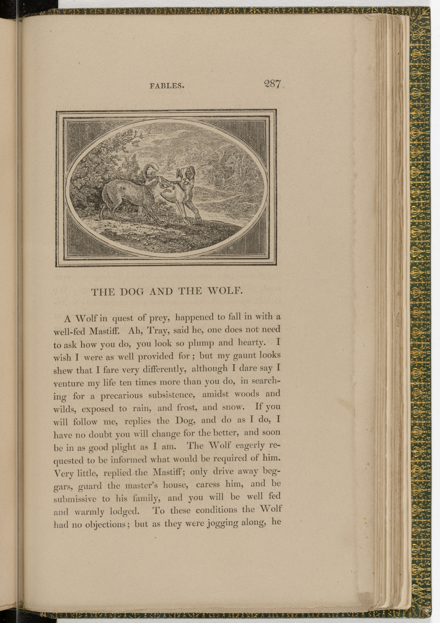 Thomas Bewick. Headpiece (page 287) from The Fables of Aesop