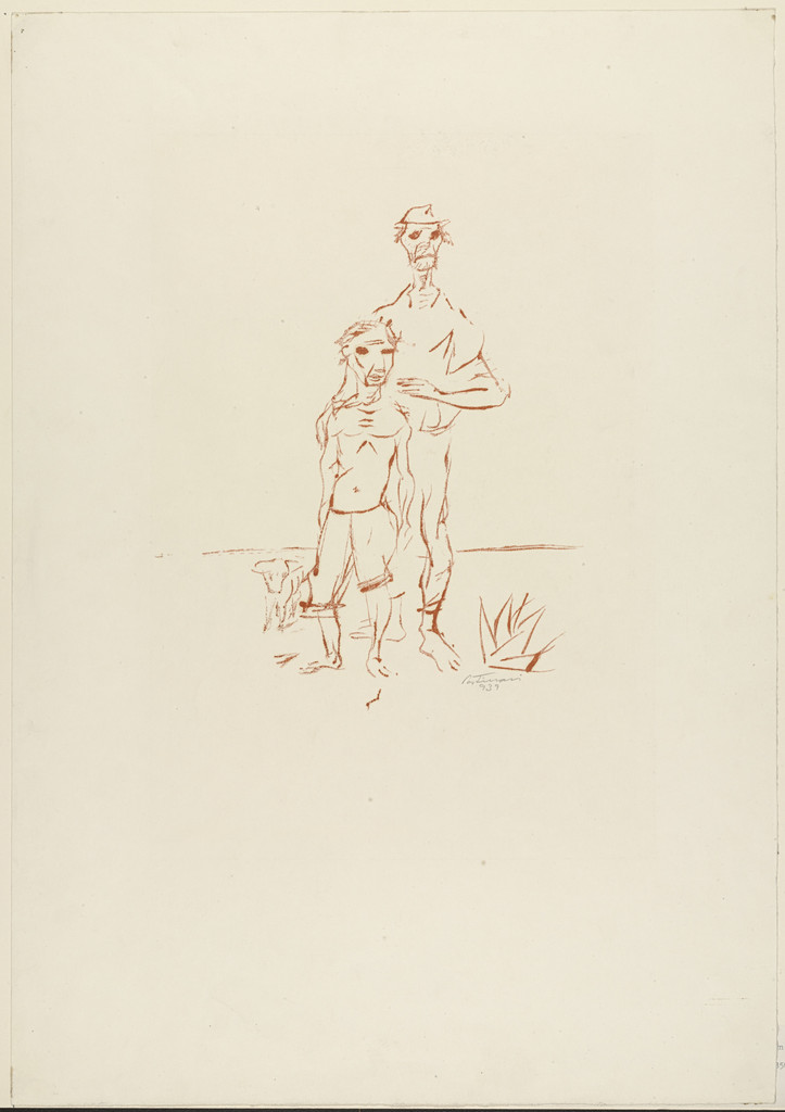 Blind Man and His Son (Homem cego e seu filho)