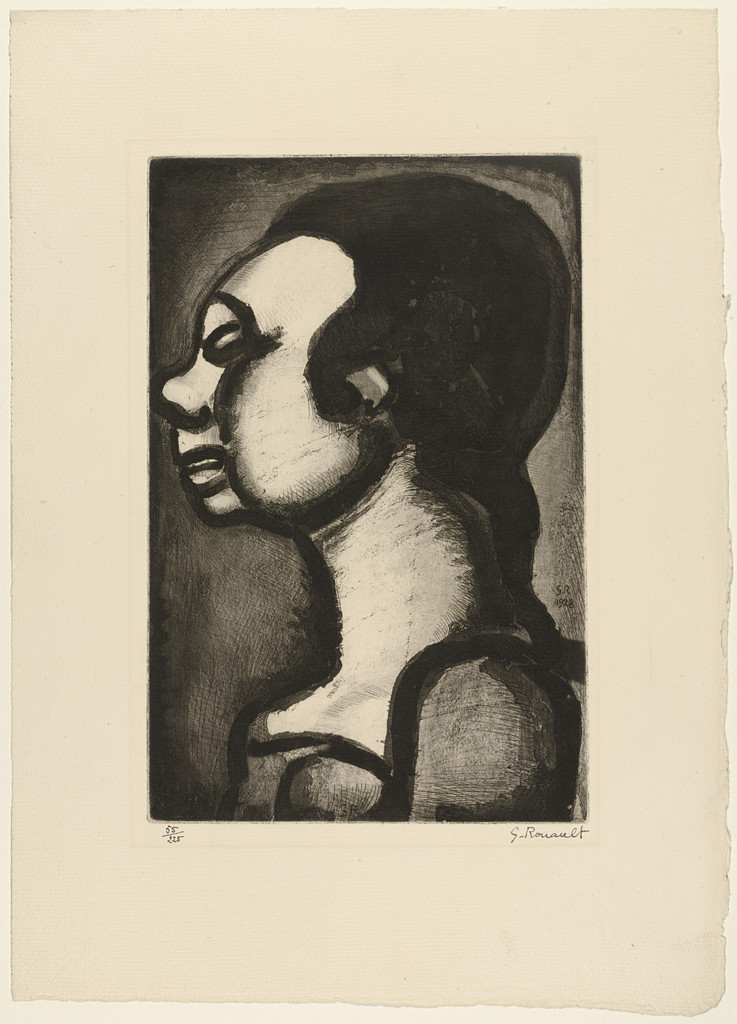 Bust of a Girl from Réincarnations du Père Ubu