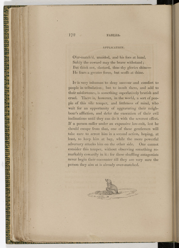 Tailpiece (page 172) from The Fables of Aesop