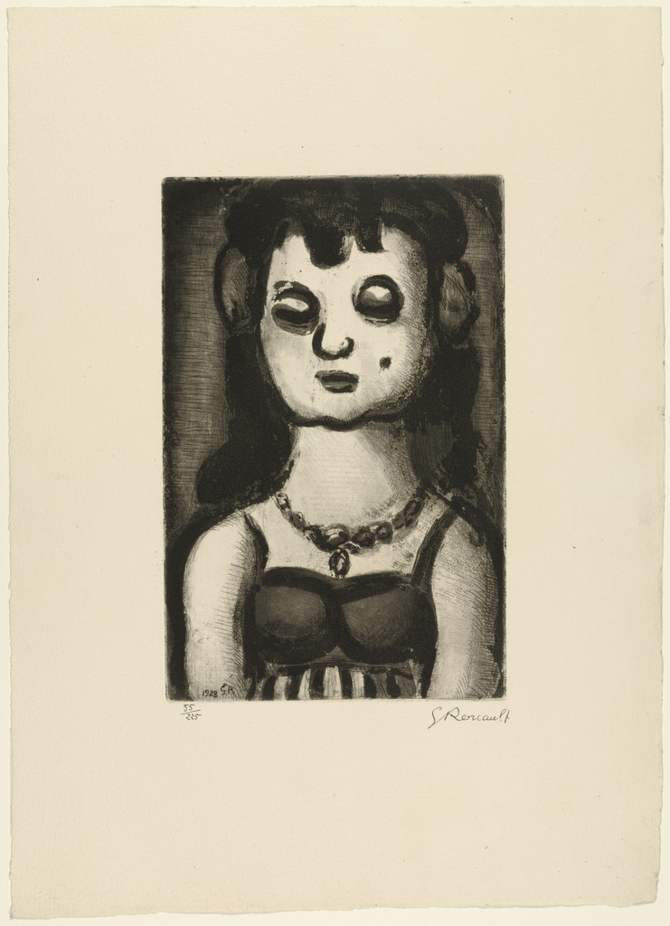 Bust of a Girl from Réincarnations du Père Ubu