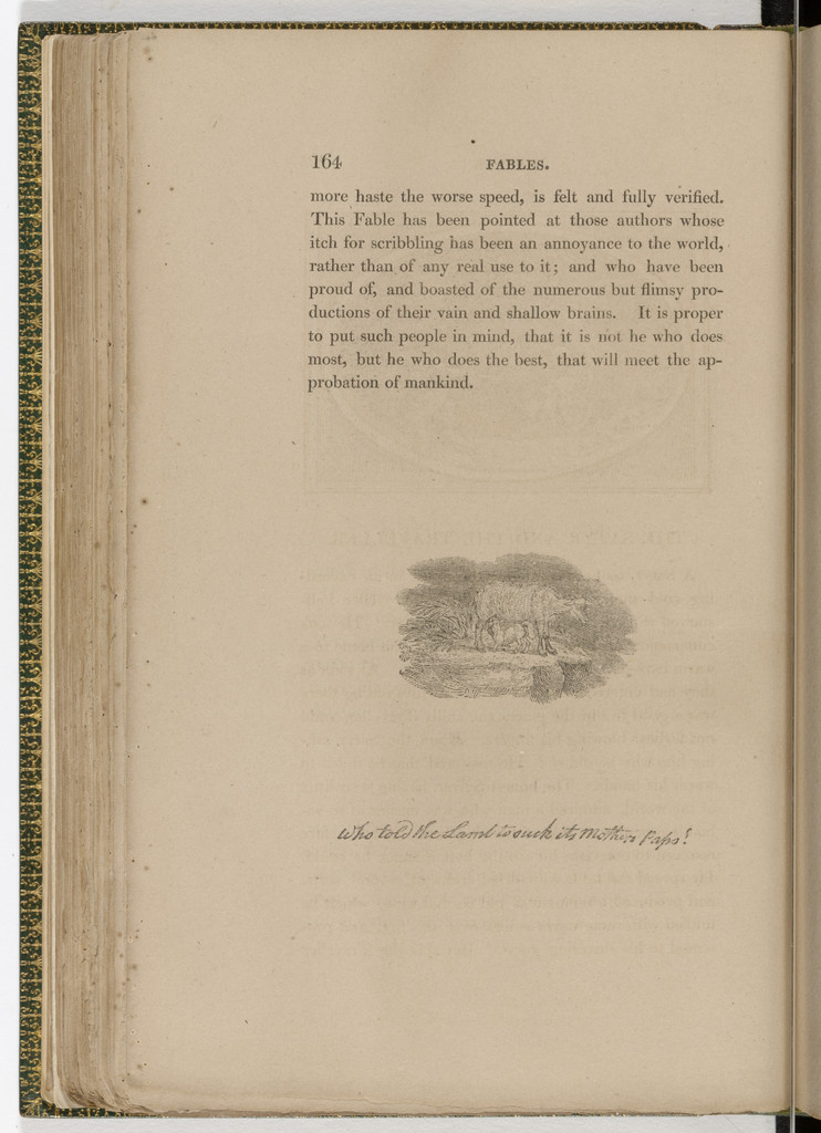 Tailpiece (page 164) from The Fables of Aesop