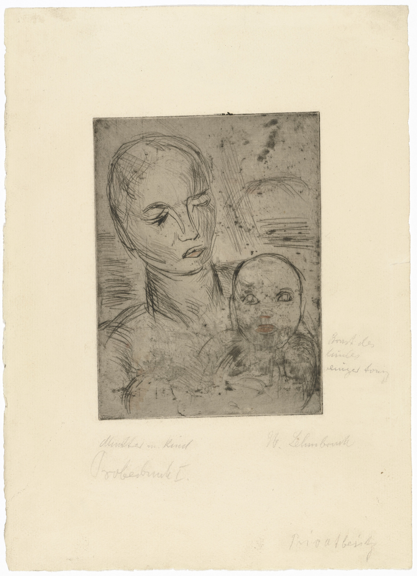 Wilhelm Lehmbruck. Mother and Child, Small (Mutter und Kind, klein)
