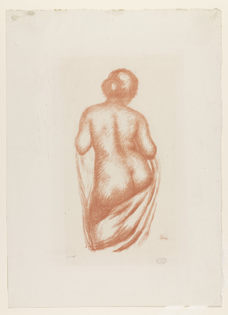 Draped Figure of a Nude Girl (Femme de Dos Drapee)