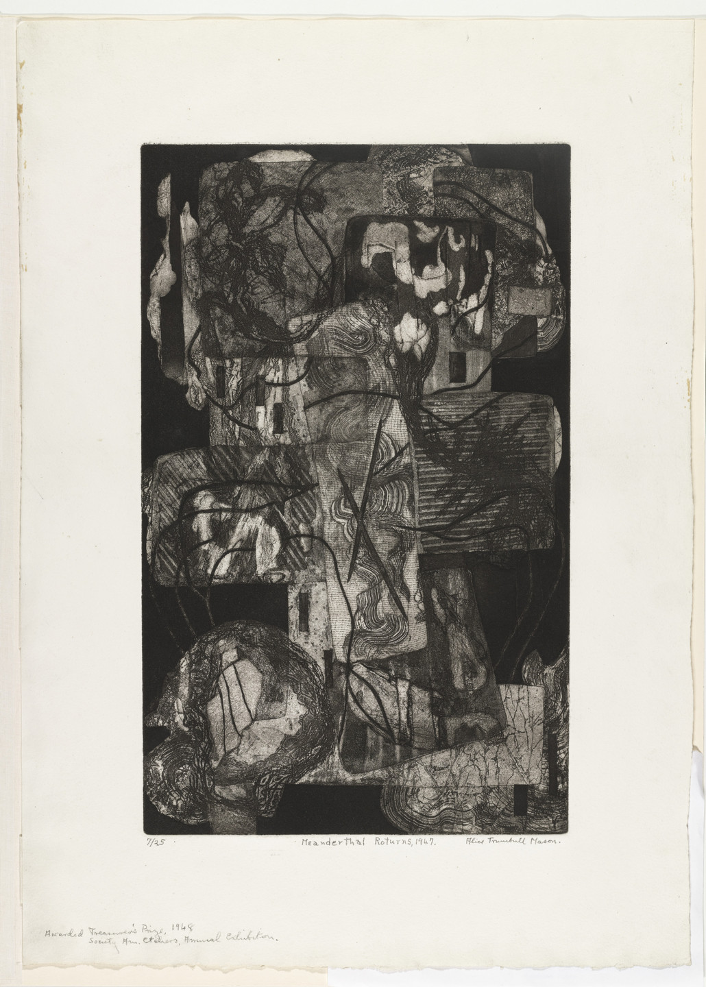 Alice Trumbull Mason. Meanderthal Roturns. 1947