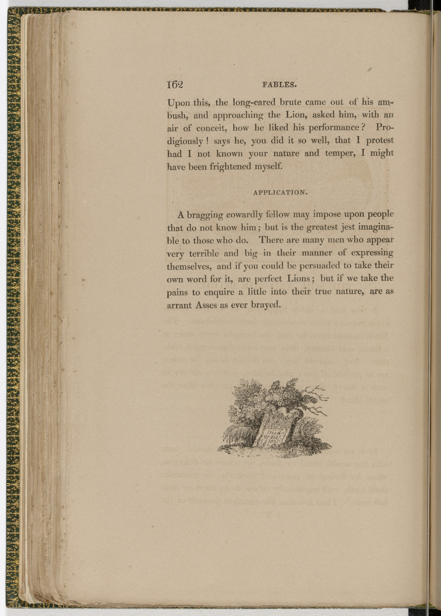 Thomas Bewick. Tailpiece (page 162) from The Fables of Aesop