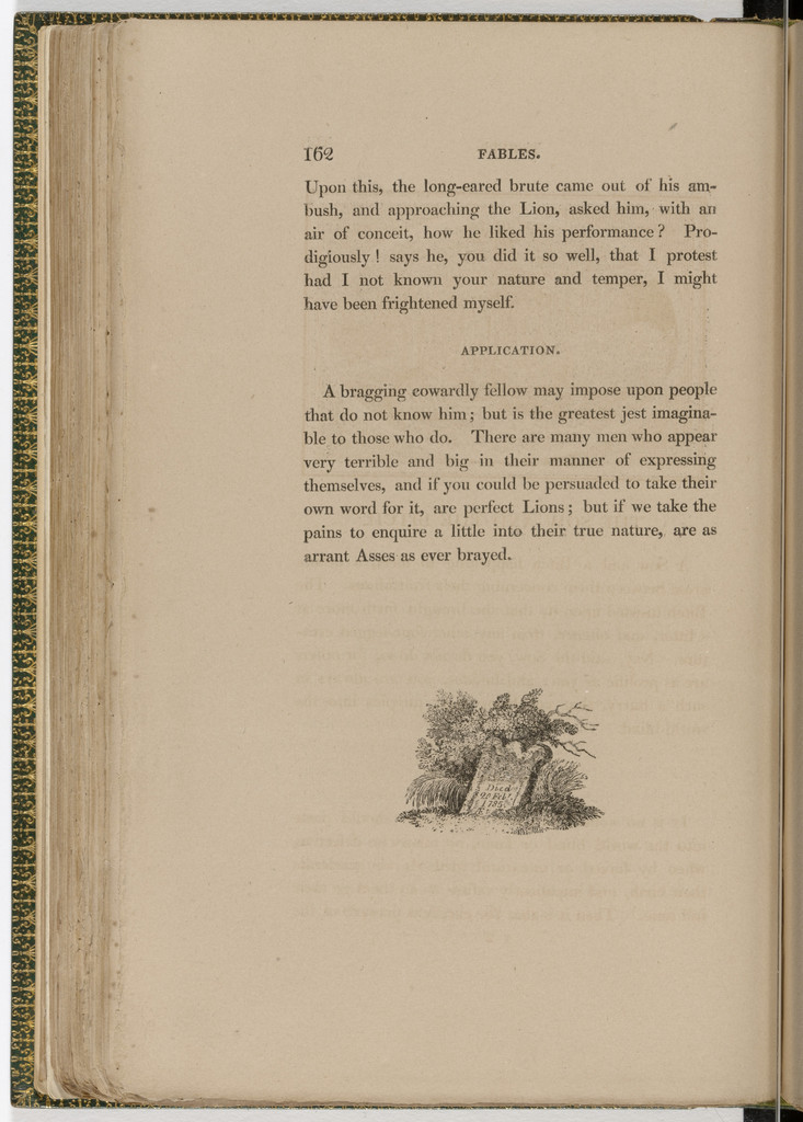 Tailpiece (page 162) from The Fables of Aesop