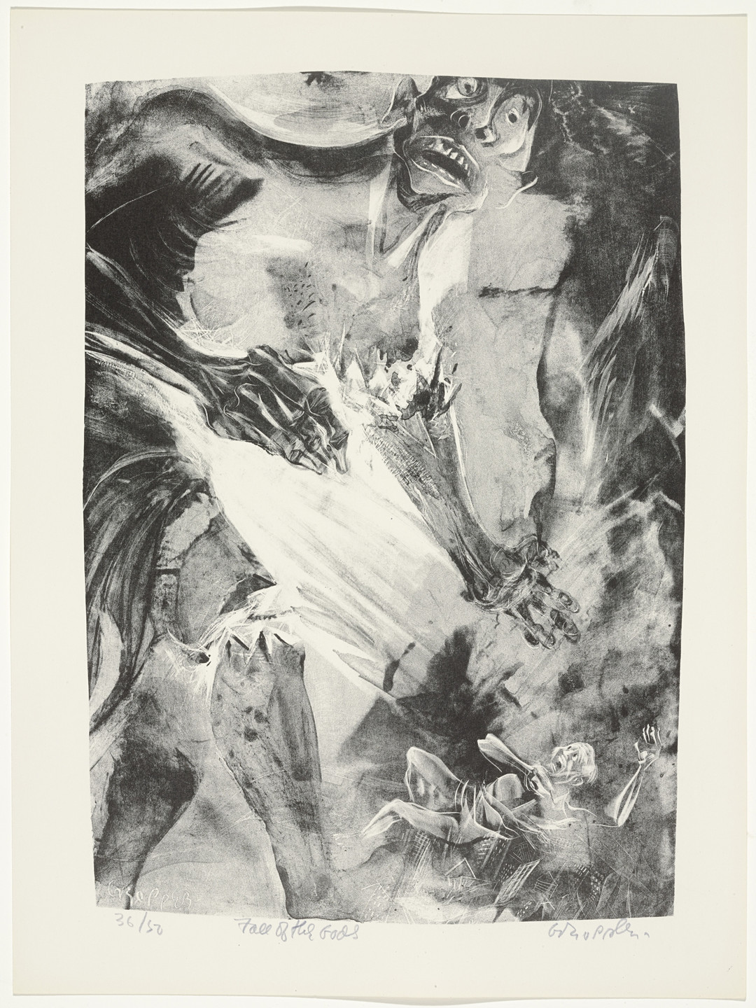 William Gropper. Fall of the Gods from Capriccios. 1953–57