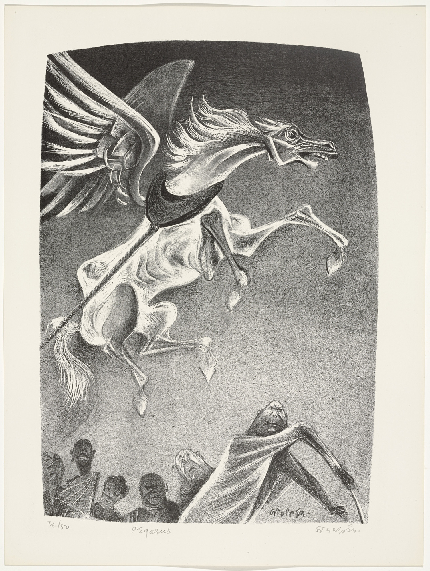 William Gropper. Pegasus from Capriccios