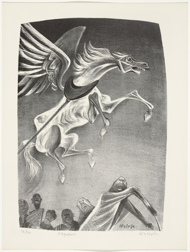 William Gropper. Pegasus from Capriccios. 1953–57