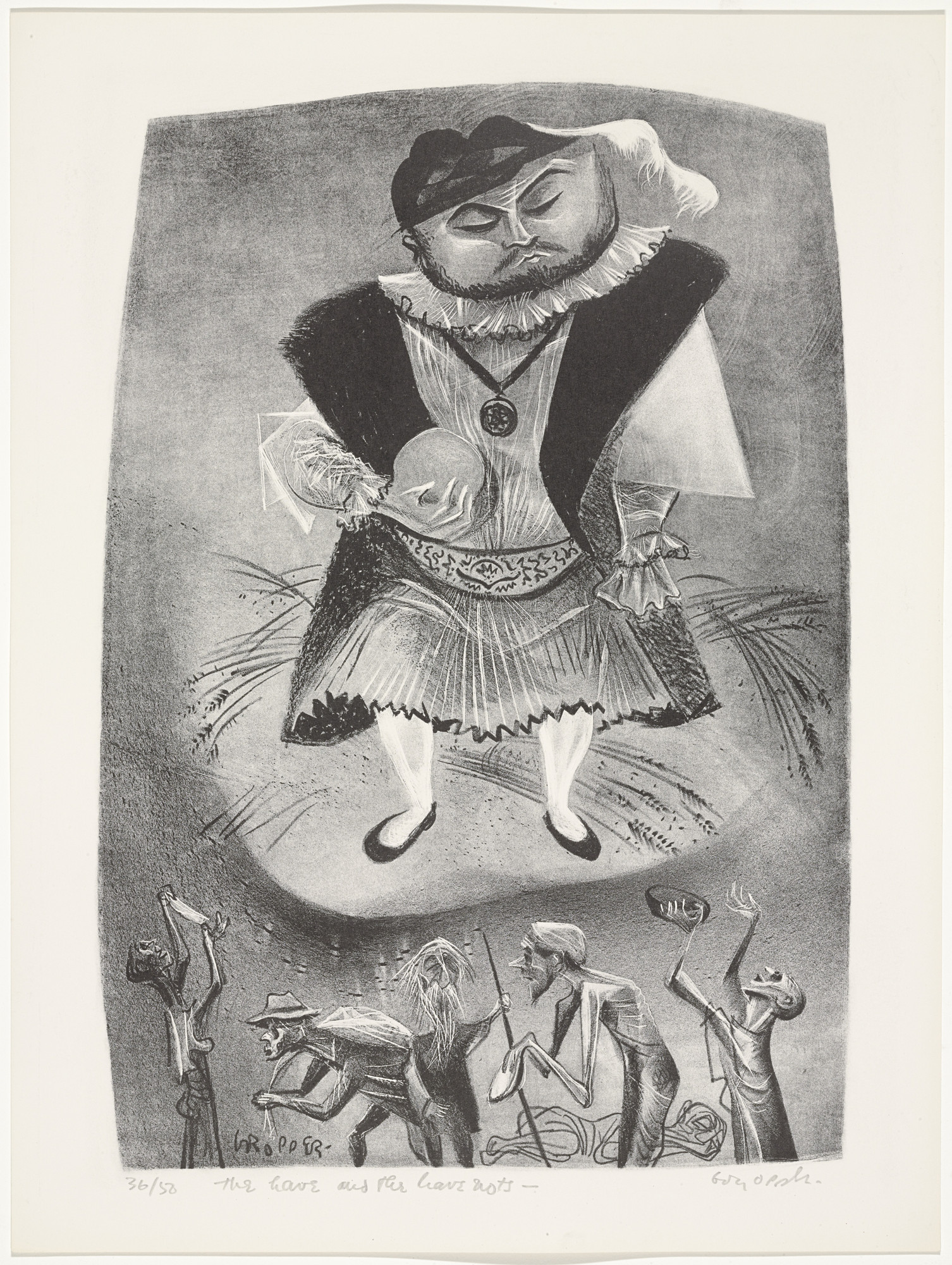 William Gropper. The Have and the Have Nots from Capriccios