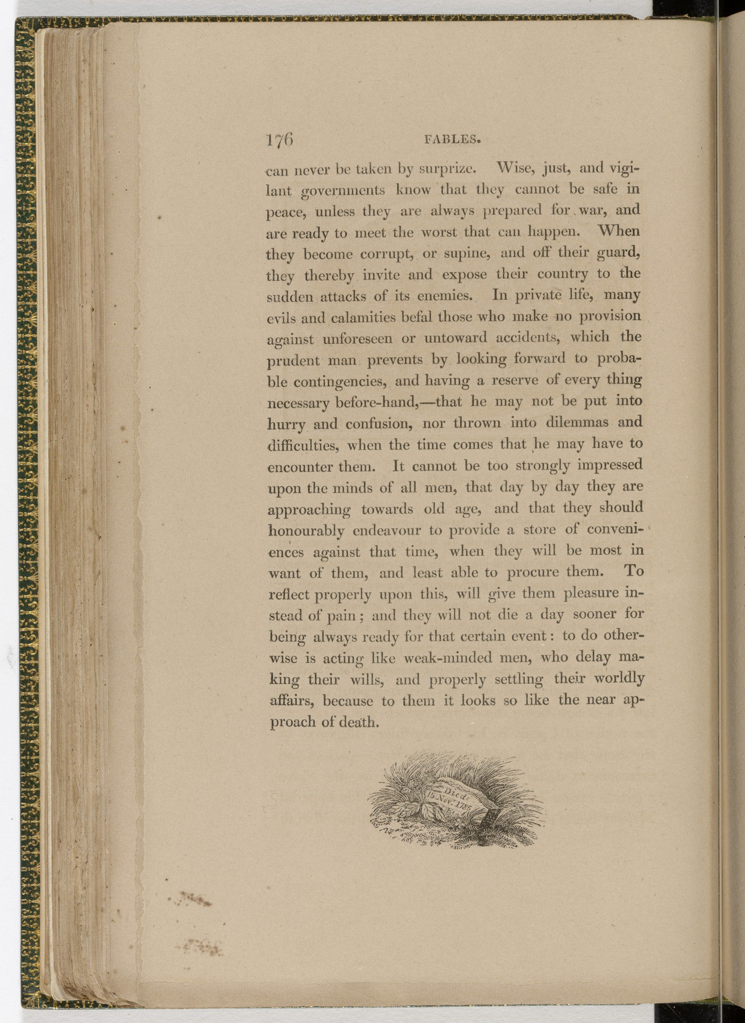 Thomas Bewick. Tailpiece (page 176) from The Fables of Aesop