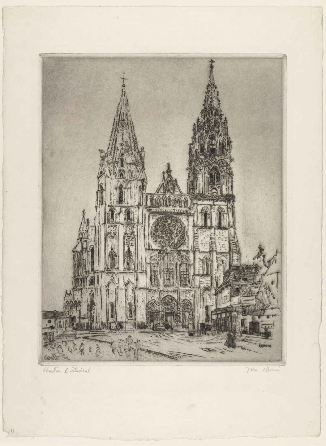 John Marin. Chartres Cathedral. 1910