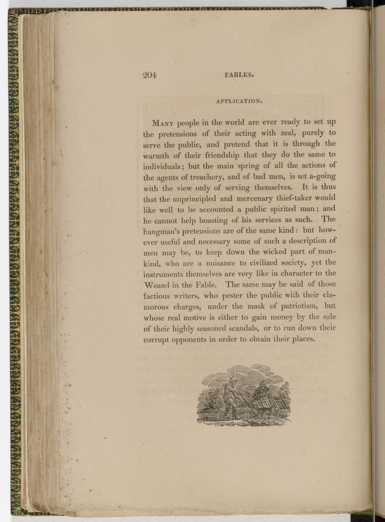 Tailpiece (page 204) from The Fables of Aesop