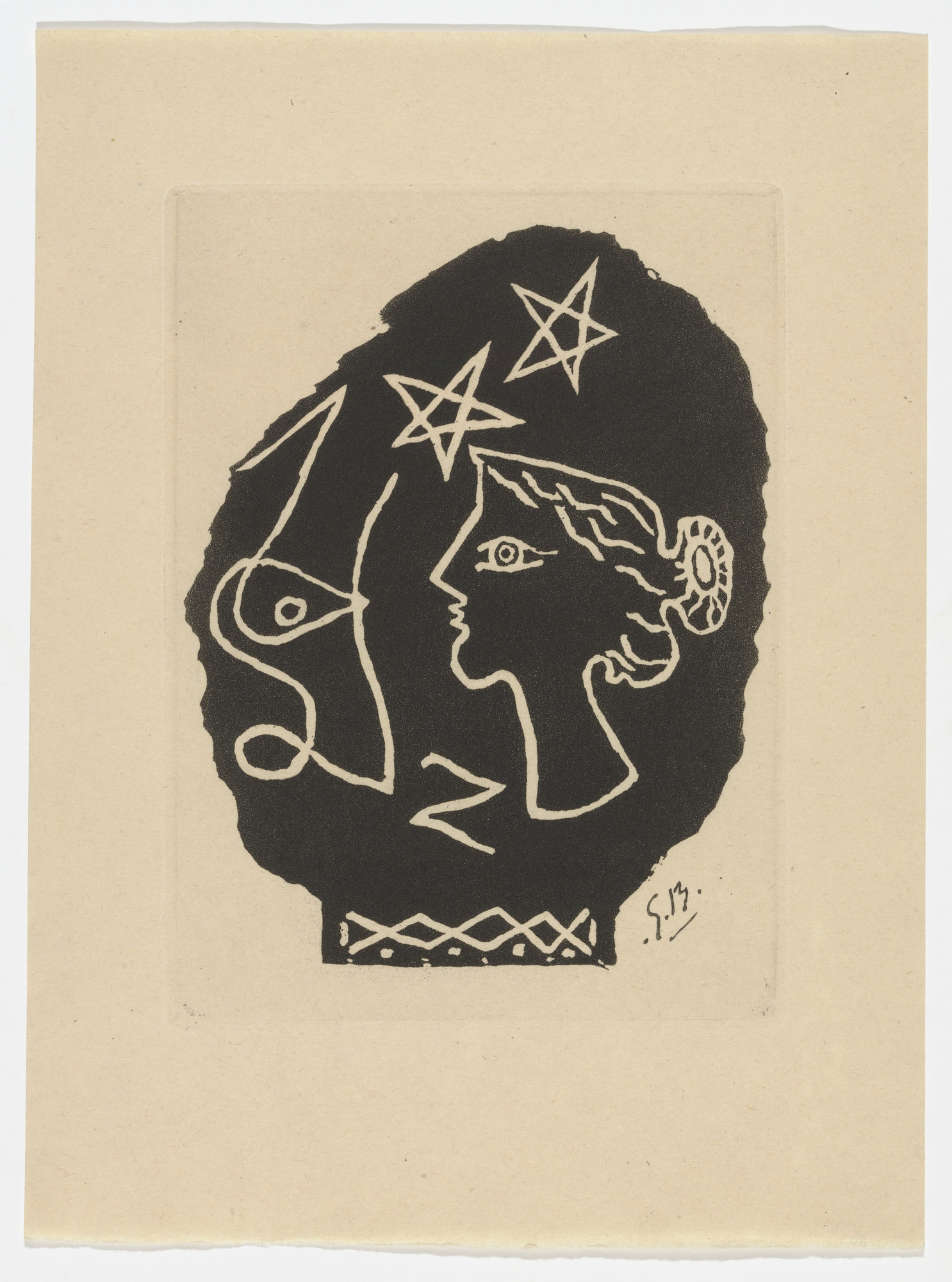 Georges Braque. Duplicate of plate from Du Cubisme (On Cubism)