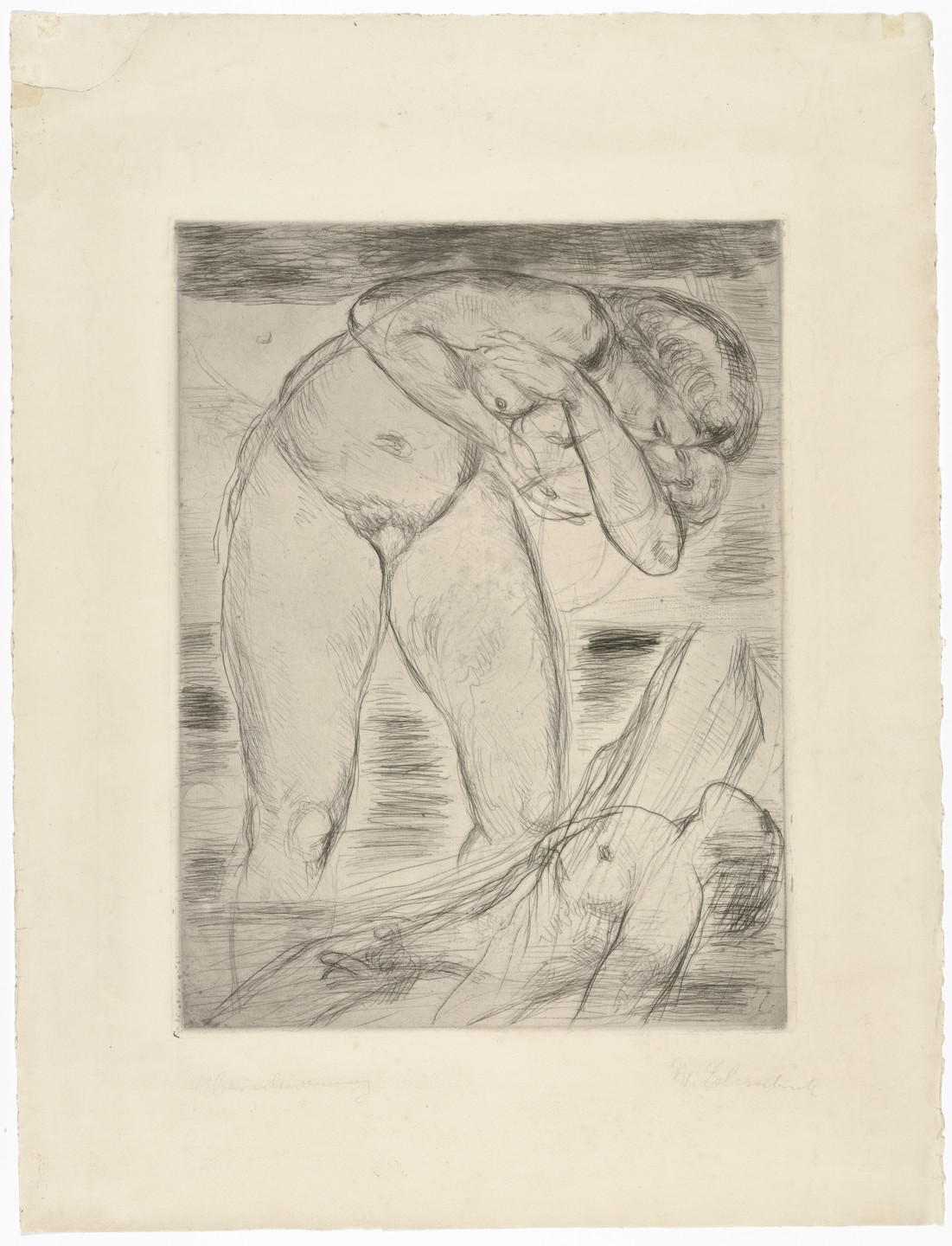Wilhelm Lehmbruck. Flood (Überschwemmung). (1914)