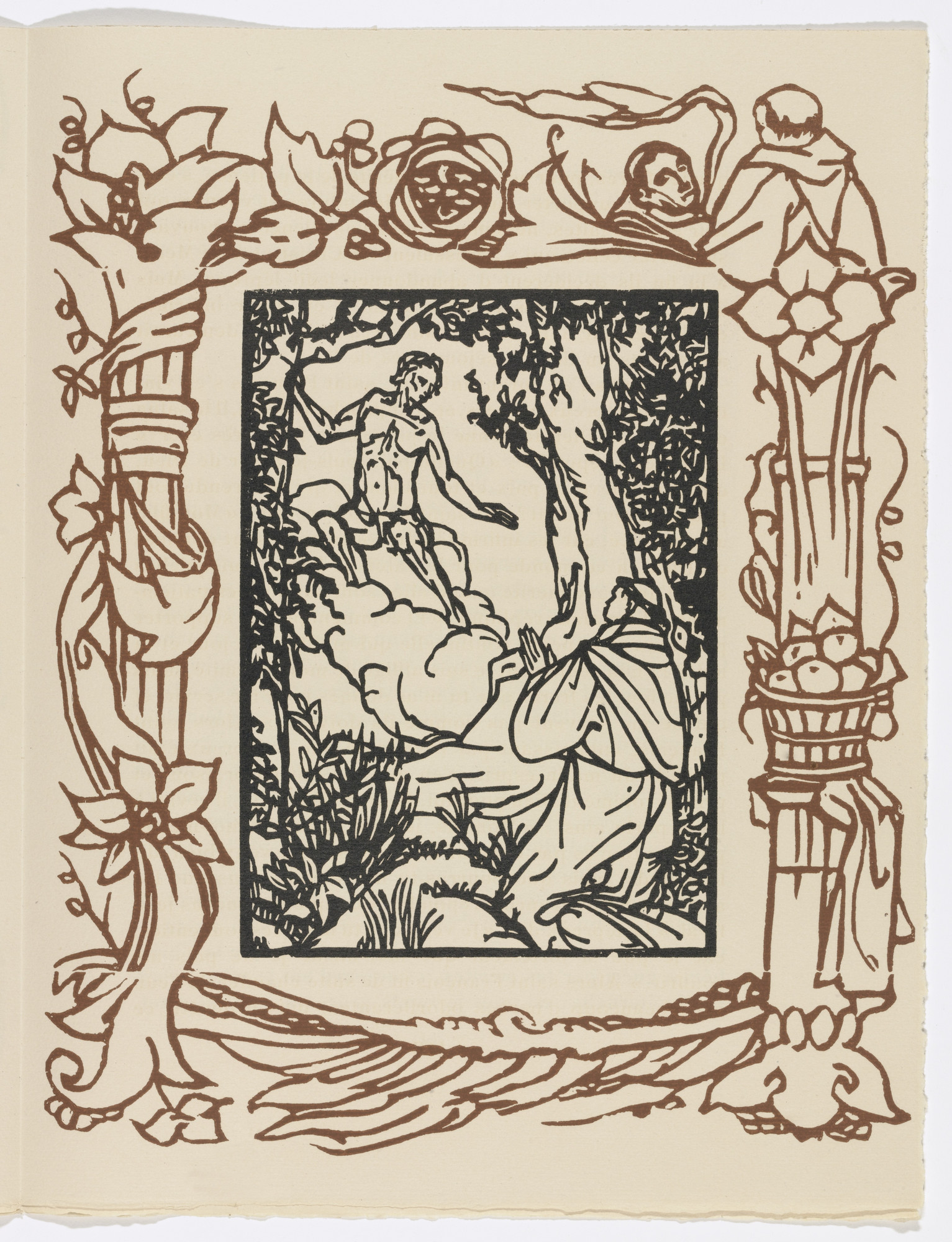 Émile Bernard. Plate (page 149) from Les Petites Fleurs de St. François (The Little Flowers of St. Francis)