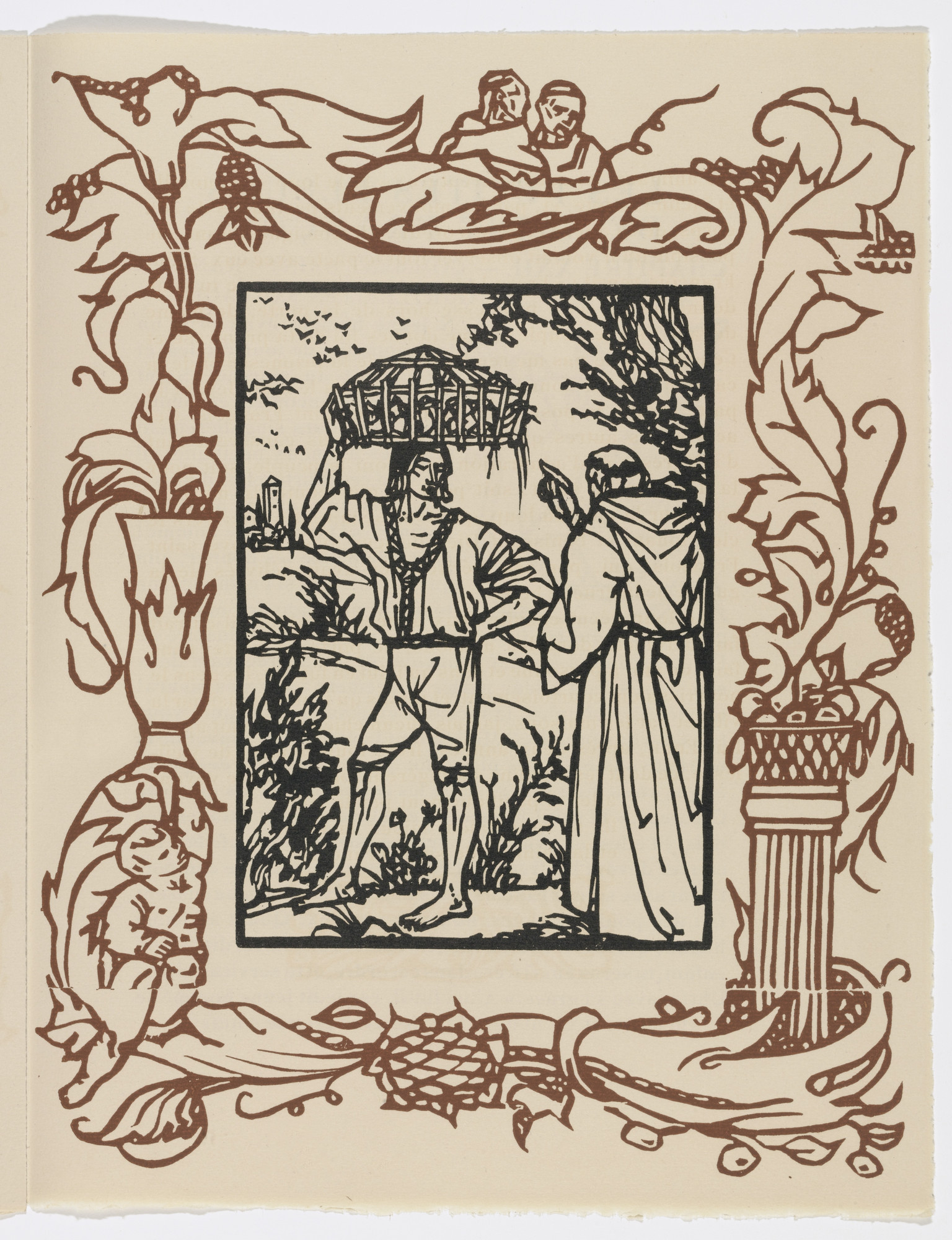 Émile Bernard. Plate (page 135) from Les Petites Fleurs de St. François (The Little Flowers of St. Francis)