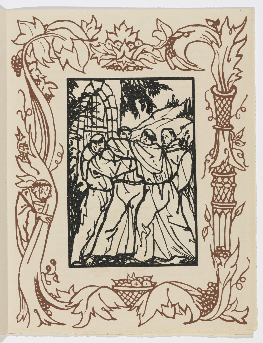 Émile Bernard. Plate (page 173) from Les Petites Fleurs de St. François (The Little Flowers of St. Francis). 1928