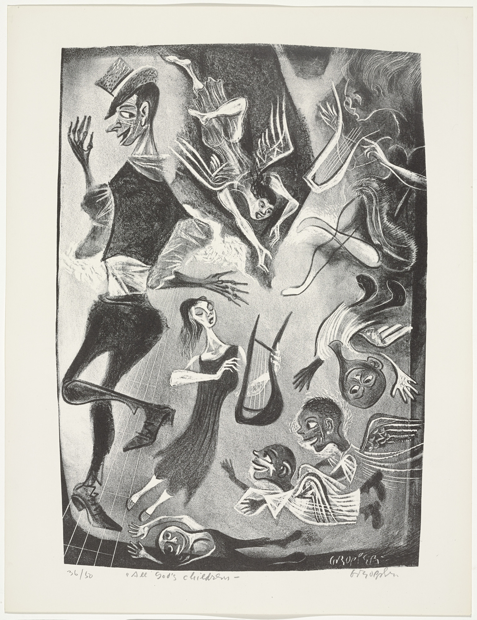 William Gropper. All God's Children from Capriccios
