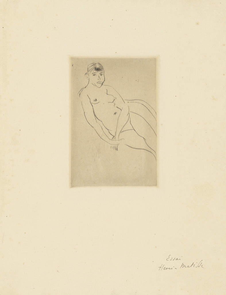 Half-Length Nude (Nu à demi allongé), Henri Matisse, 1913–14