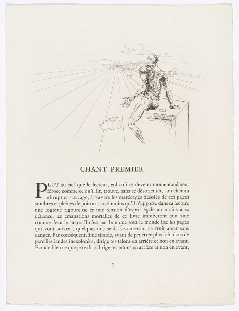 Headpiece (page 5) from Les Chants de Maldoror (The Songs of Maldoror)
