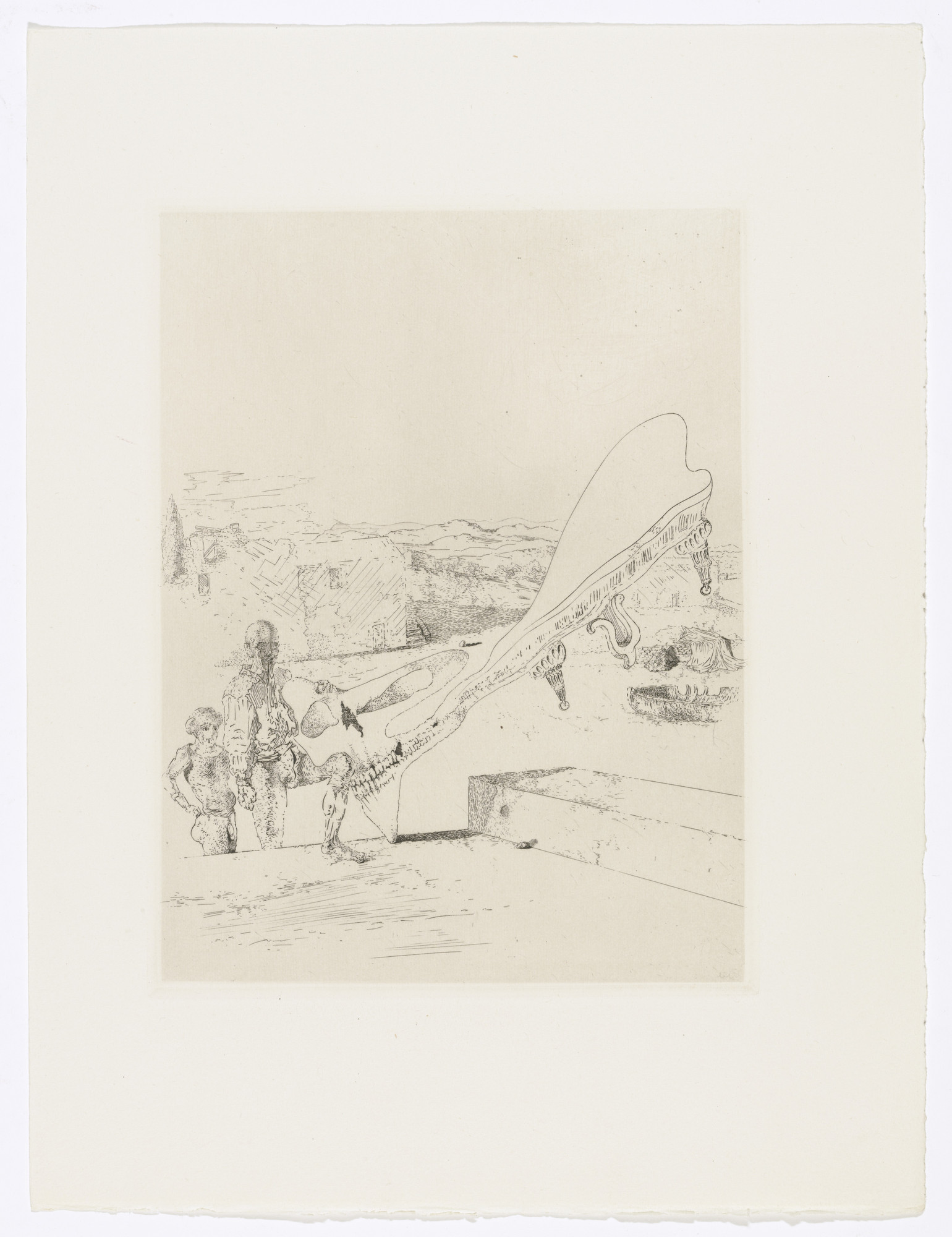 Salvador Dalí. Plate (facing page 16) from Les Chants de Maldoror (The Songs of Maldoror)