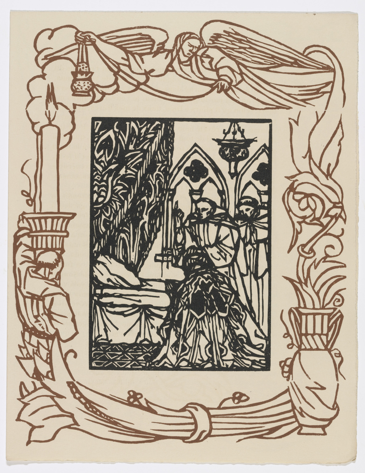 Émile Bernard. Plate (page 145) from Les Petites Fleurs de St. François (The Little Flowers of St. Francis)