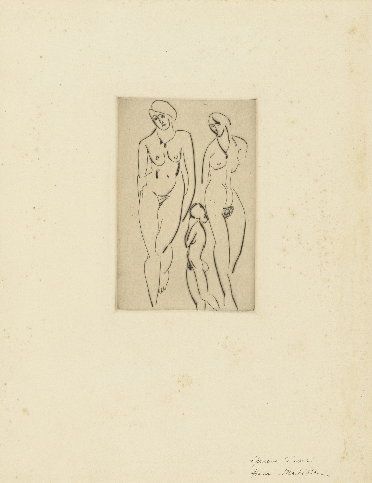 Henri Matisse. Trois figures - Académies