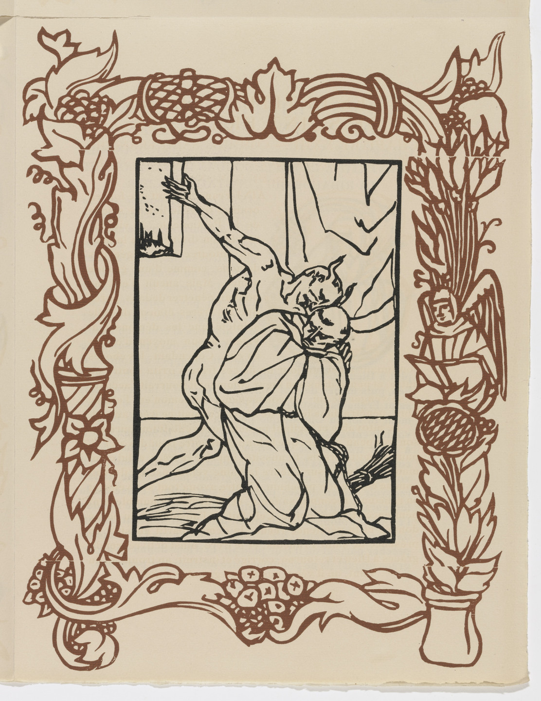 Émile Bernard. Plate (page 139) from Les Petites Fleurs de St. François (The Little Flowers of St. Francis). 1928