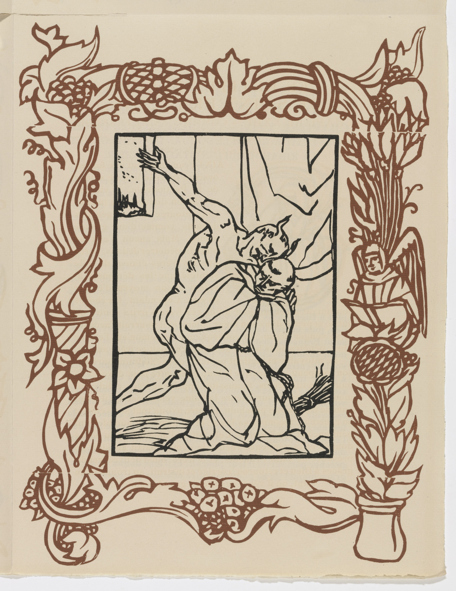 Émile Bernard. Plate (page 139) from Les Petites Fleurs de St. François (The Little Flowers of St. Francis)