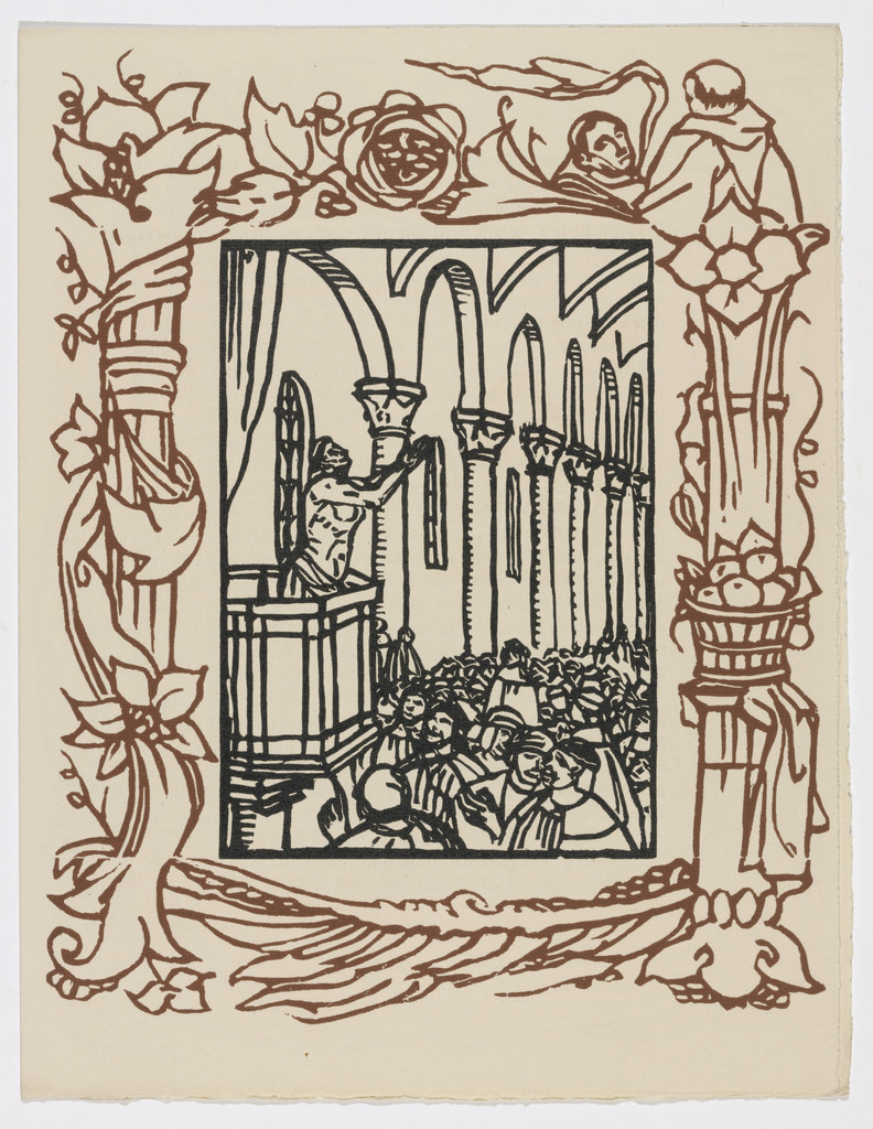 Plate (page 185) from Les Petites Fleurs de St. François (The Little Flowers of St. Francis)