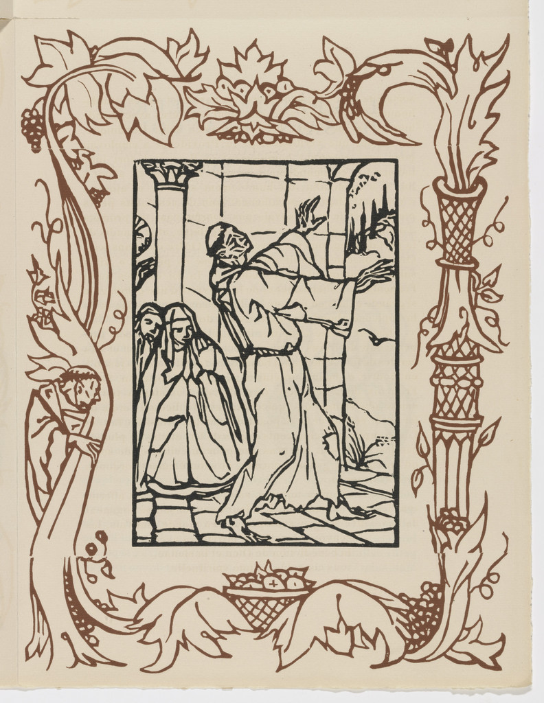 Plate (page 115) from Les Petites Fleurs de St. François (The Little Flowers of St. Francis)