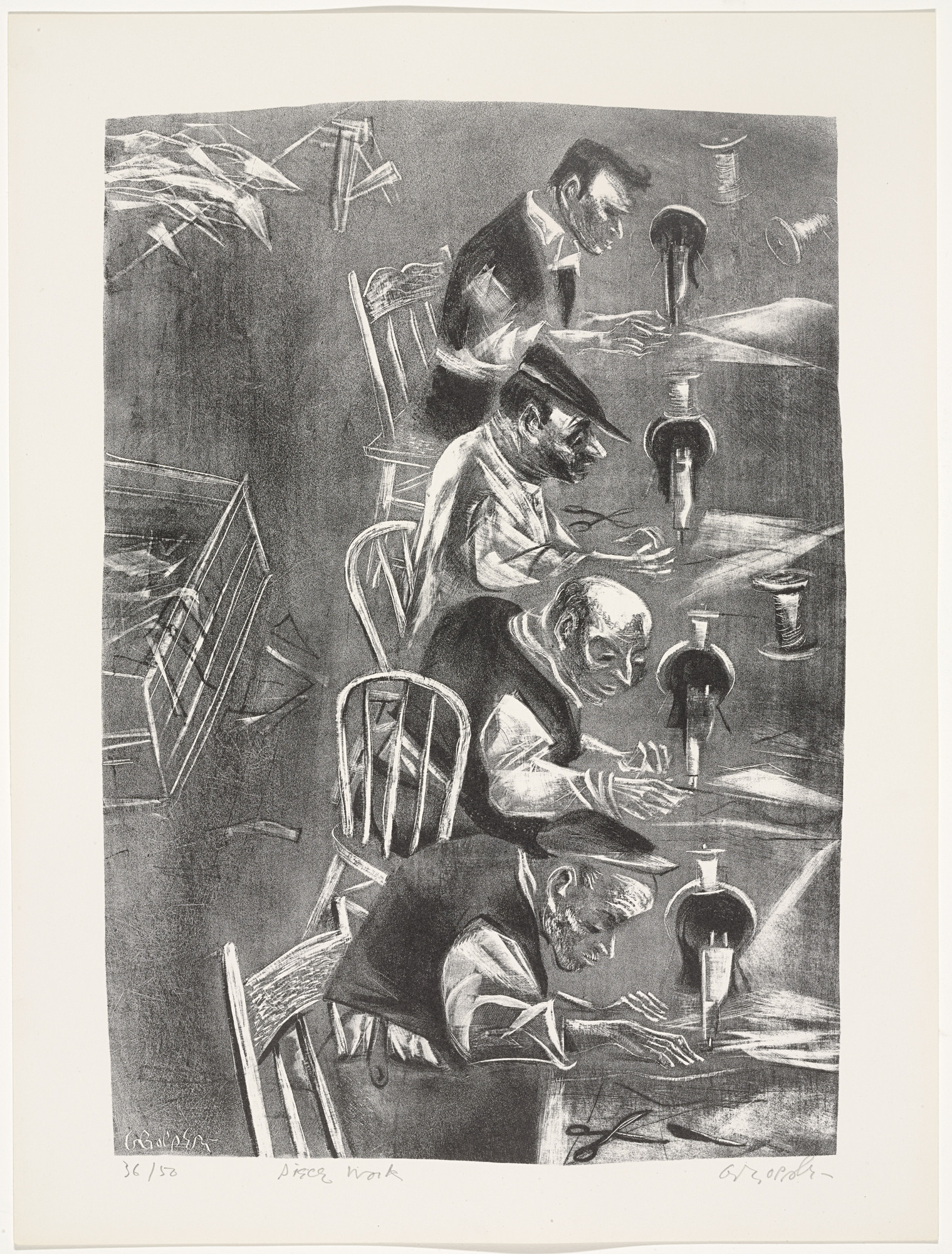 William Gropper. Piece Work from Capriccios