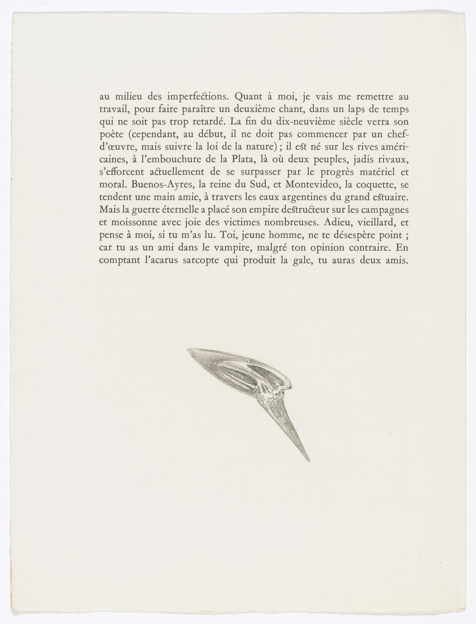 Salvador Dalí. Tailpiece (page 36) from Les Chants de Maldoror ( The Songs of Maldoror )