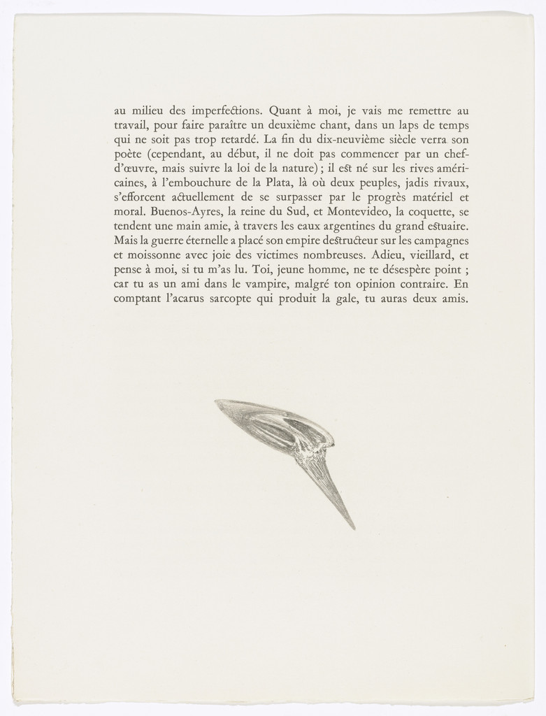 Tailpiece (page 36) from Les Chants de Maldoror (The Songs of Maldoror) by Salvador Dalí