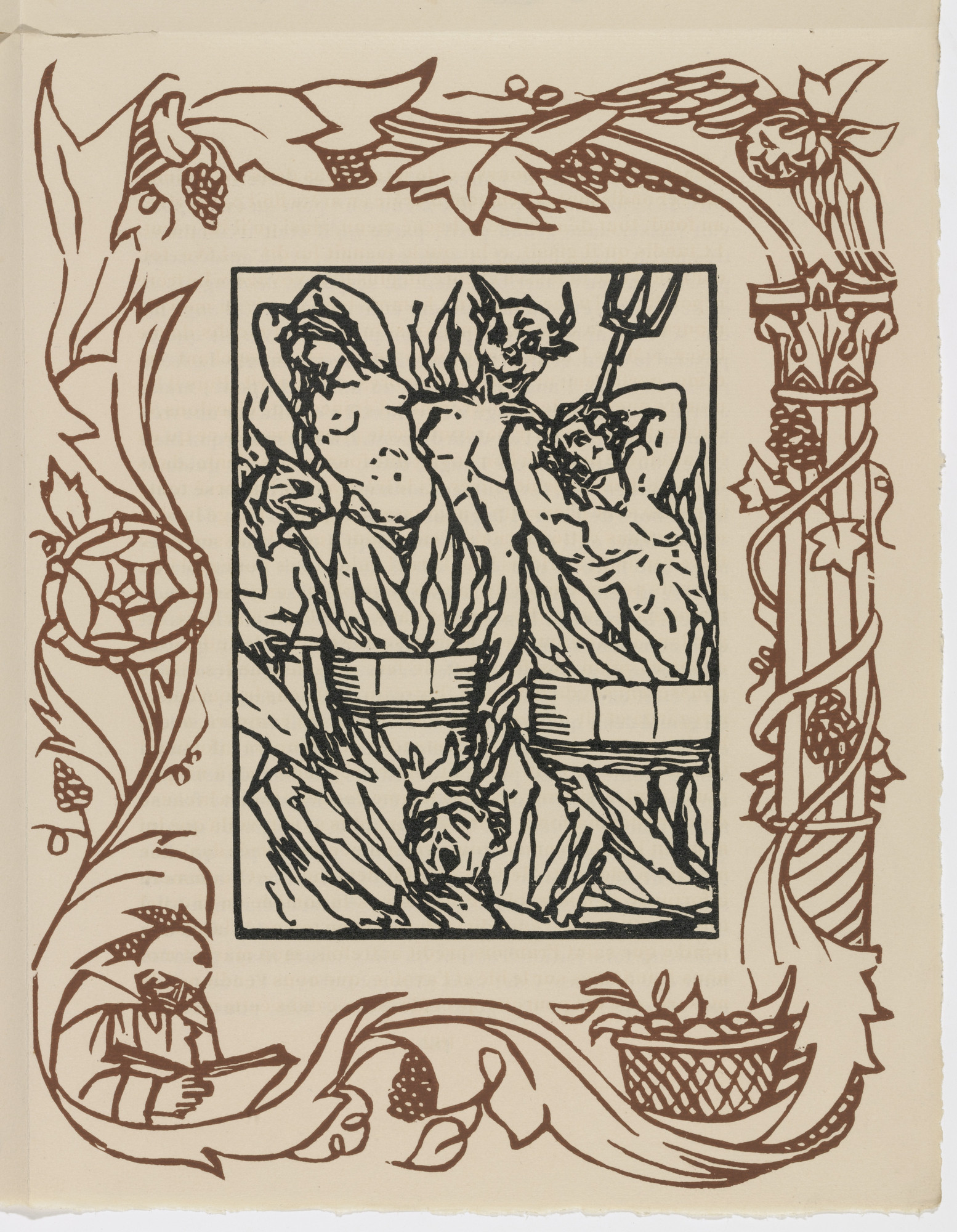 Émile Bernard. Plate (page 163) from Les Petites Fleurs de St. François (The Little Flowers of St. Francis)