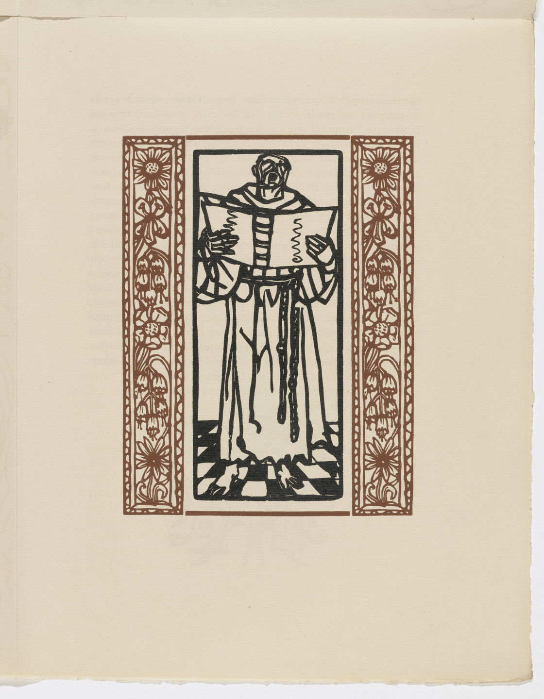 Émile Bernard. Plate (page 171) from Les Petites Fleurs de St. François (The Little Flowers of St. Francis). 1928