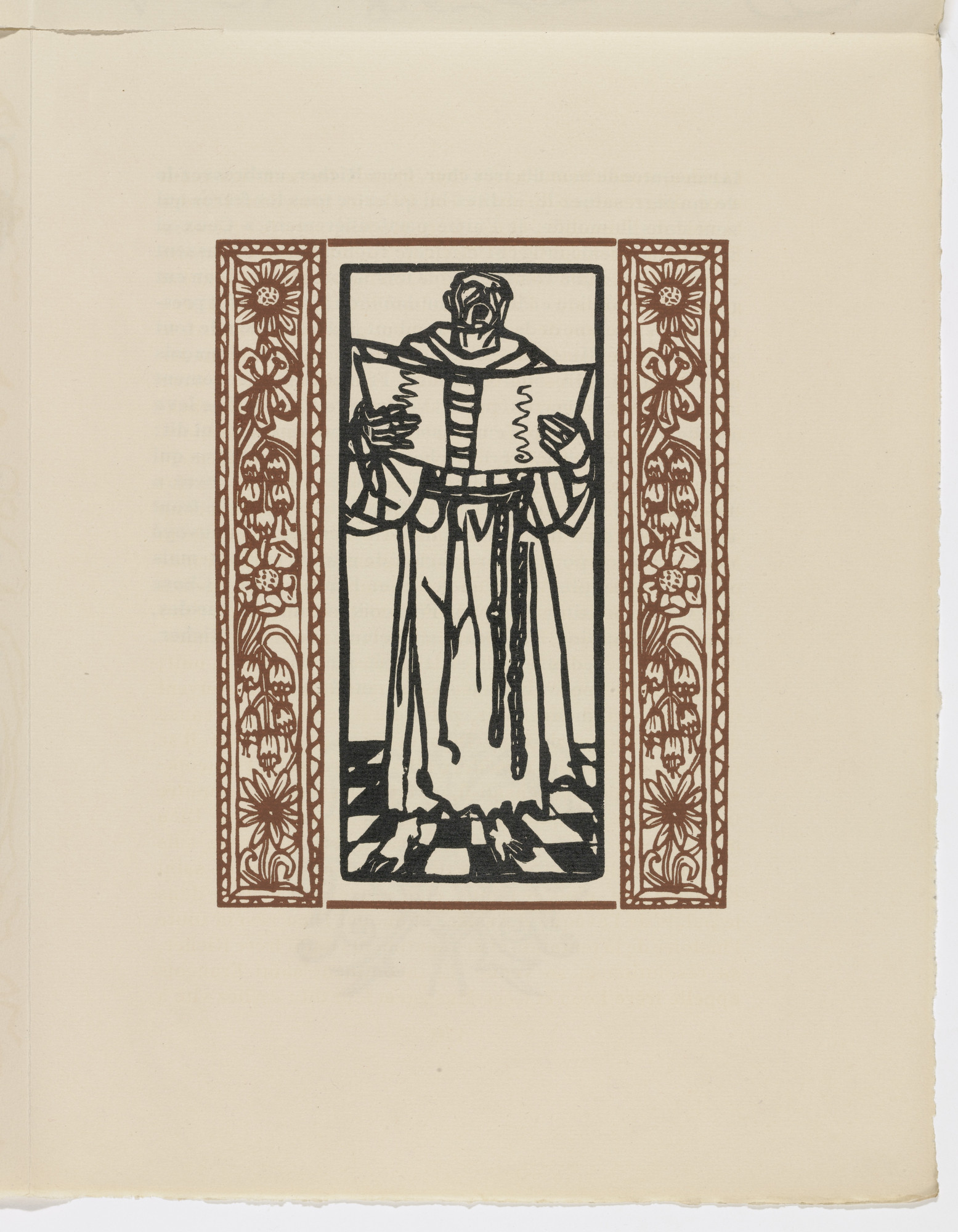 Émile Bernard. Plate (page 171) from Les Petites Fleurs de St. François (The Little Flowers of St. Francis)