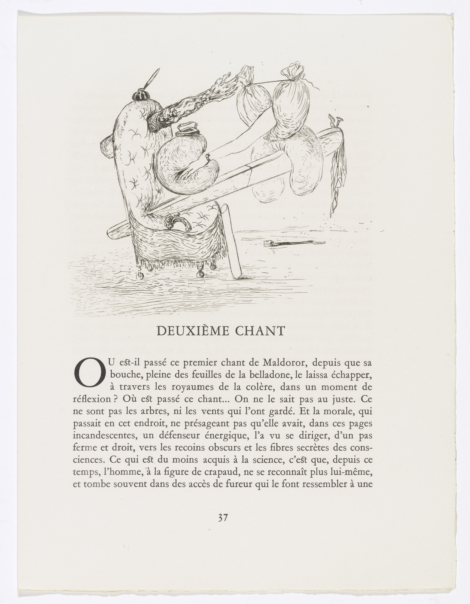 Salvador Dalí. Headpiece (page 37) from Les Chants de Maldoror (The Songs of Maldoror)