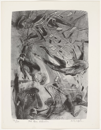 William Gropper. The Horn Blowers from Capriccios. 1953–57